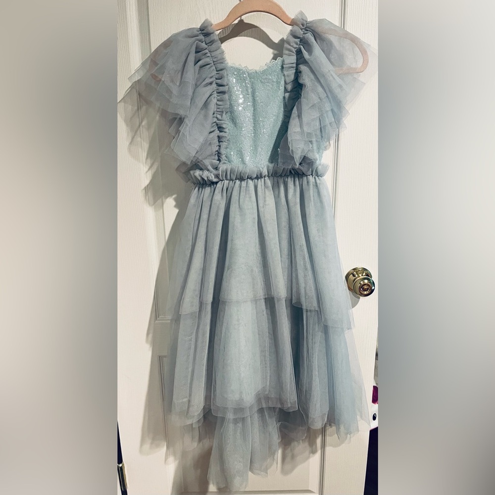 Joyfolie Ayla Dress in Powder Blue